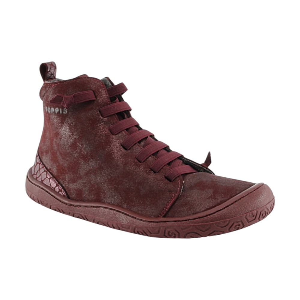 Botines barefoot Yoyo Borgoña forro borreguito