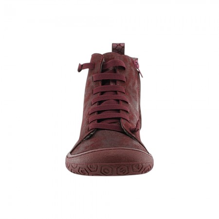 Botines barefoot Yoyo Borgoña forro borreguito