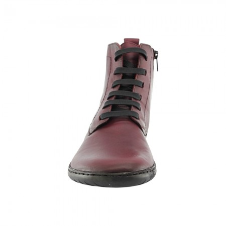 Botines Vivant Barefootc 2750 cordones Burdeos