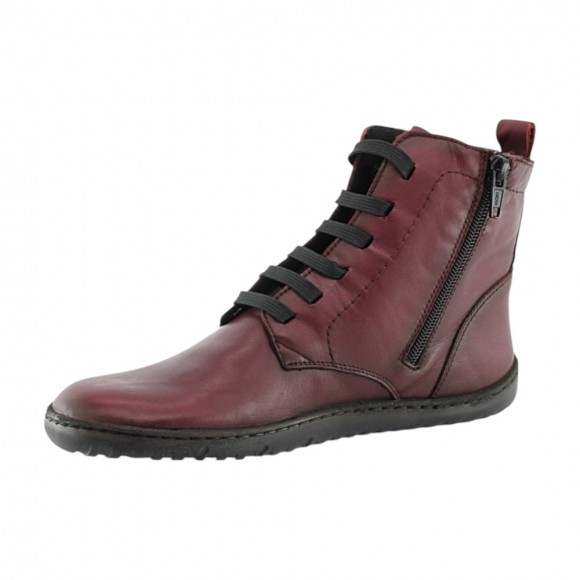 Botines Vivant Barefootc 2750 cordones Burdeos