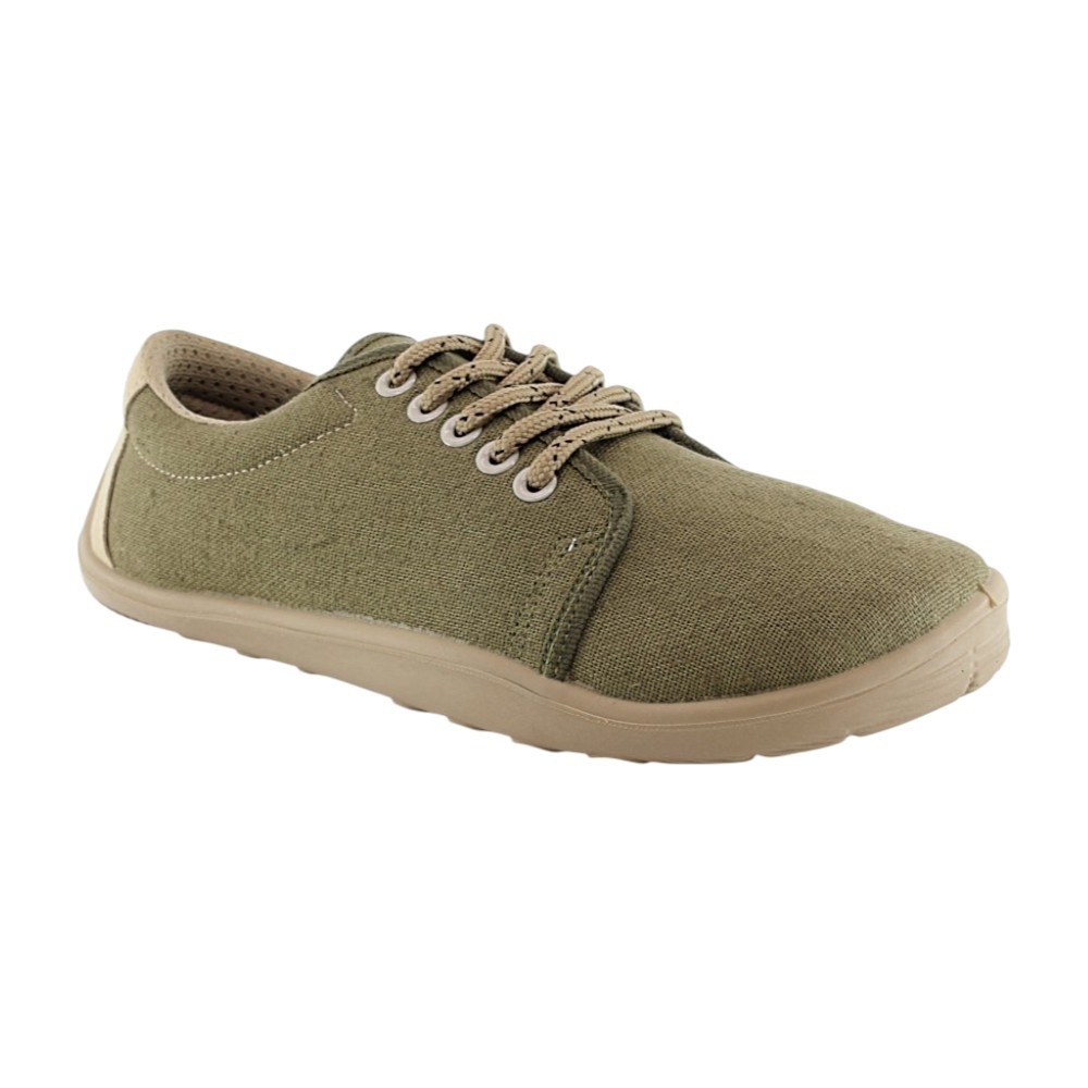 Zapatillas de lona barefoot 4.Bare 4.Hemp Kaki