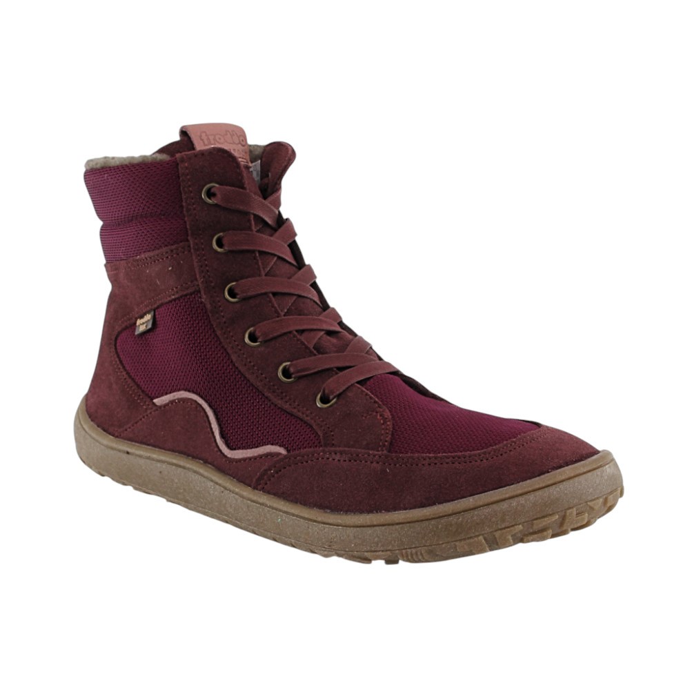 Botines barefoot impermeables Froddo Tex laces Granate