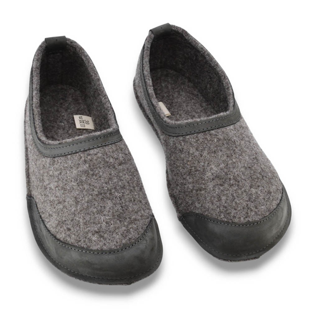 Zapatillas de casa barefoot OmaKing fieltro Gris