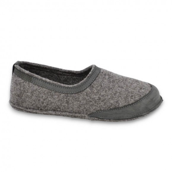 Zapatillas de casa barefoot OmaKing fieltro Gris