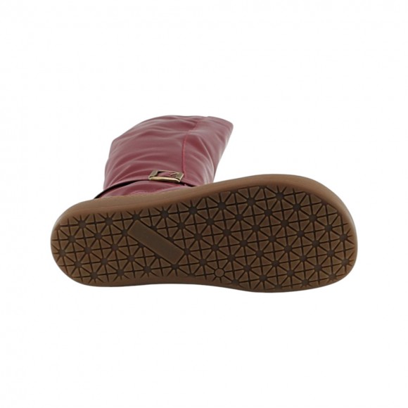 Botas altas barefoot Blandy's Soho Cereza interior borreguito