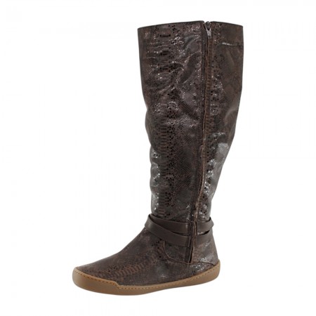 Botas altas barefoot Blandy's Soho Serpiente Marrón