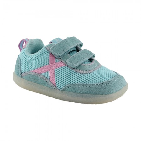 Zapatillas minimalistas Munich Baby Koda Turquesa