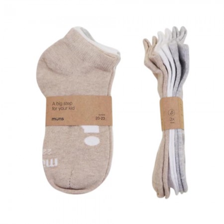 Pack 3 calcetines cortos barefoot Muris