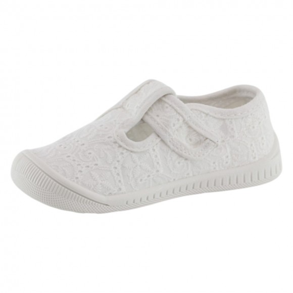 Zapatillas de lona abiertas Chicco Coddy Blanco