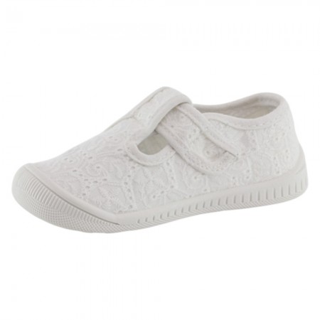 Zapatillas de lona abiertas Chicco Coddy Blanco
