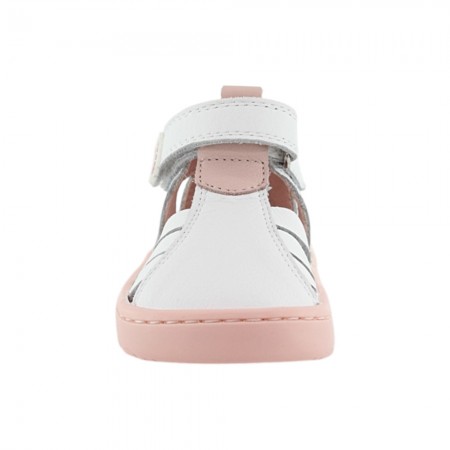 Sandalias respetuosas Blanditos Cuba Blanco-Rosa