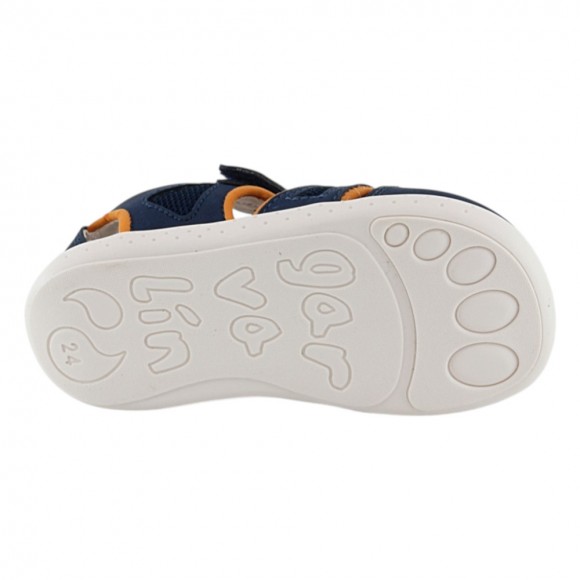 Sandalias cerradas Garvalin barefoot 252336 Azul