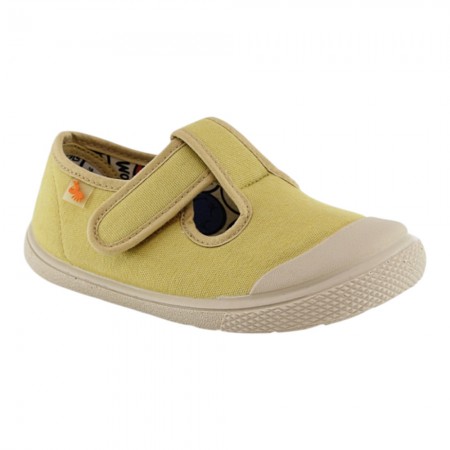 Zapatillas abiertas barefoot Flexibles Vulladi  8197 Mostaza