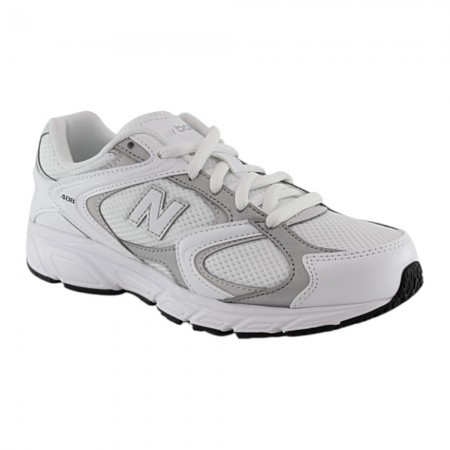 Zapatillas New Balance 408 Blanco-Plata cordón