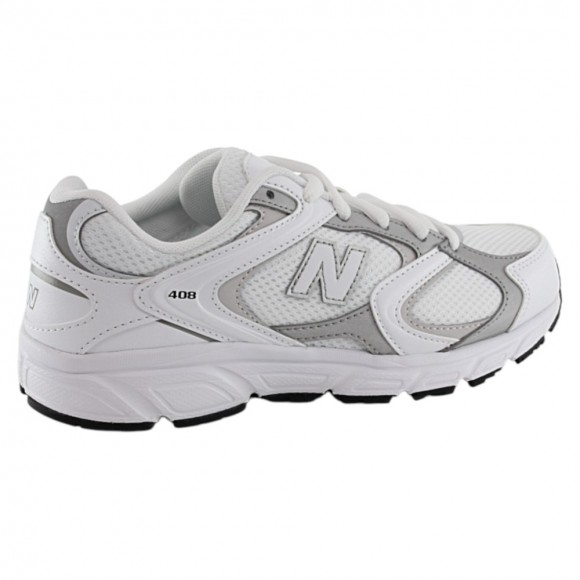 Zapatillas New Balance 408 Blanco-Plata cordón