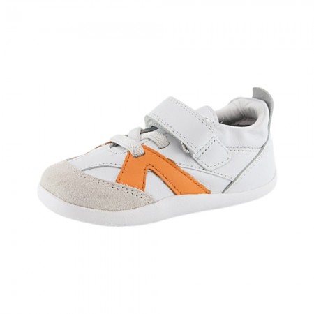Zapatillas respetuosas Bobux Chase Blanco-Naranja