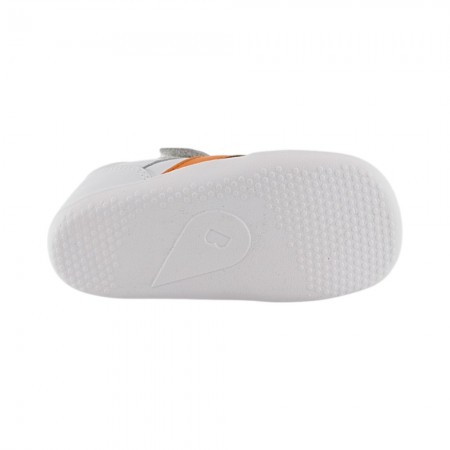 Zapatillas respetuosas Bobux Chase Blanco-Naranja
