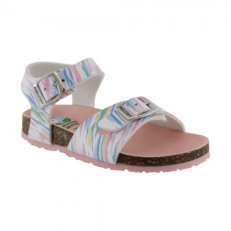 Sandalias bio Pablosky 446607 Blanco Pinceladas