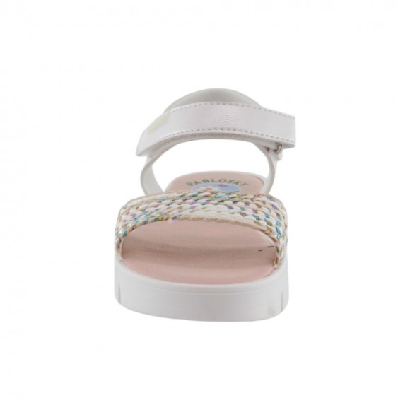 Sandalias Pablosky 447907 metal Blanco