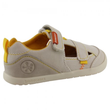 Sandalias de lona Biomecanics 262191 Beige-Amarillo