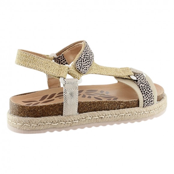 Sandalias de plataforma Mustang 40019 Beige