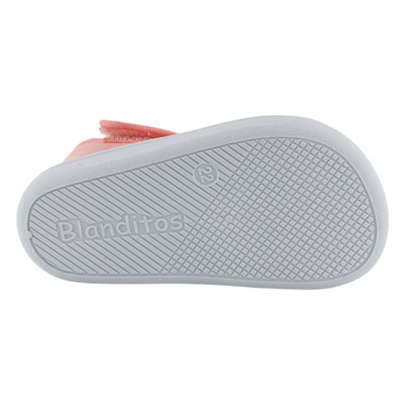 Sandalias de lona barefoot Blanditos Molly Coral