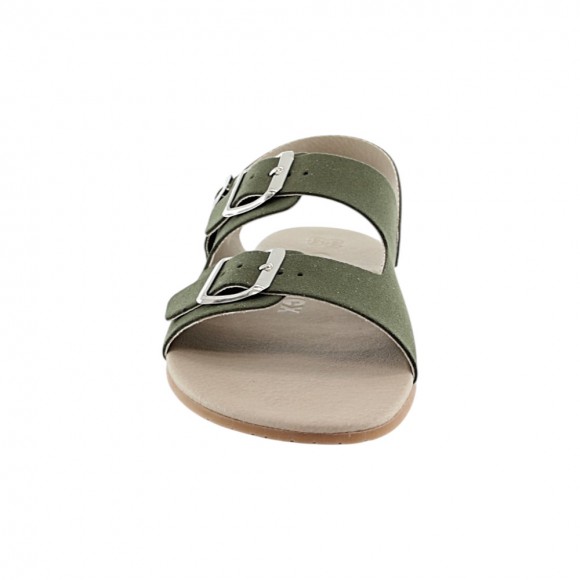 Sandalias barefoot Coqueflex 1560 3 hebillas Kaki
