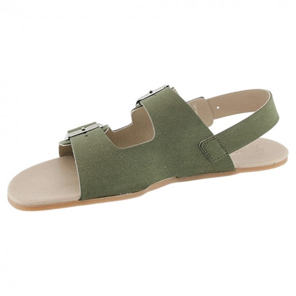 Sandalias barefoot Coqueflex 1560 3 hebillas Kaki