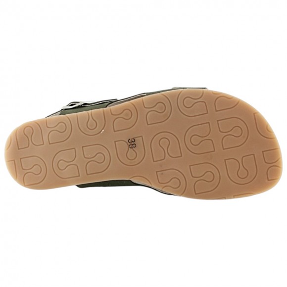 Sandalias barefoot Coqueflex 1560 3 hebillas Kaki