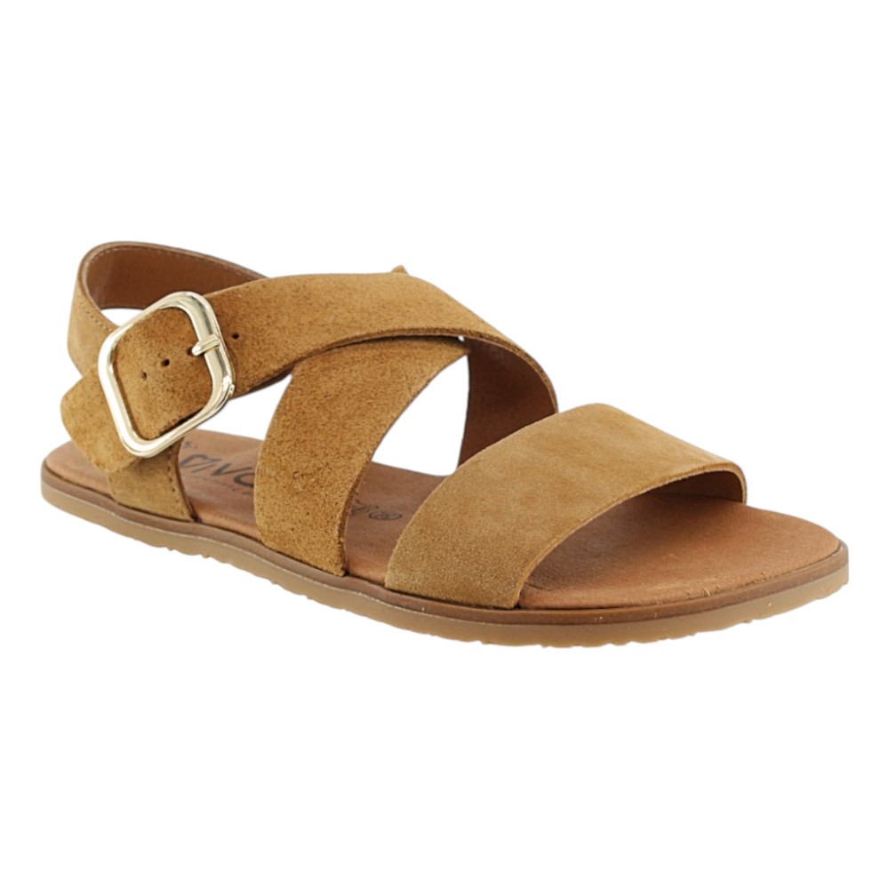 Sandalias barefoot Vivant Lino Whisky
