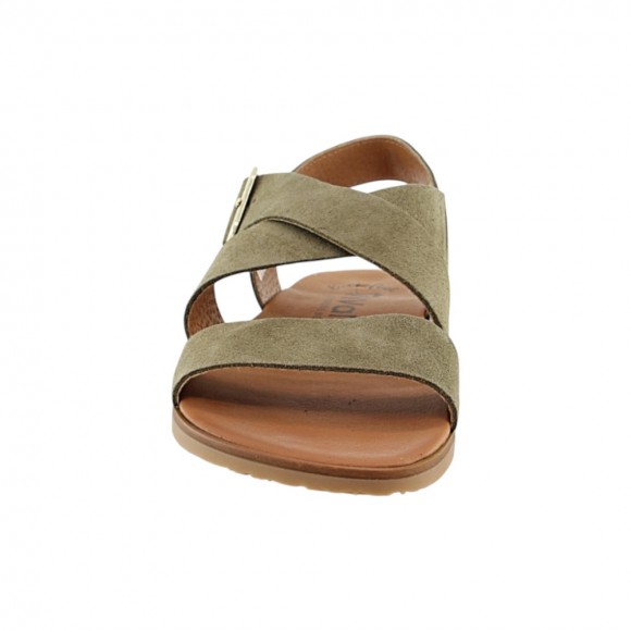Sandalias barefoot Vivant Lino Kaki