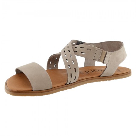 Sandalias barefoot Vivant Alba Nobuck Gris