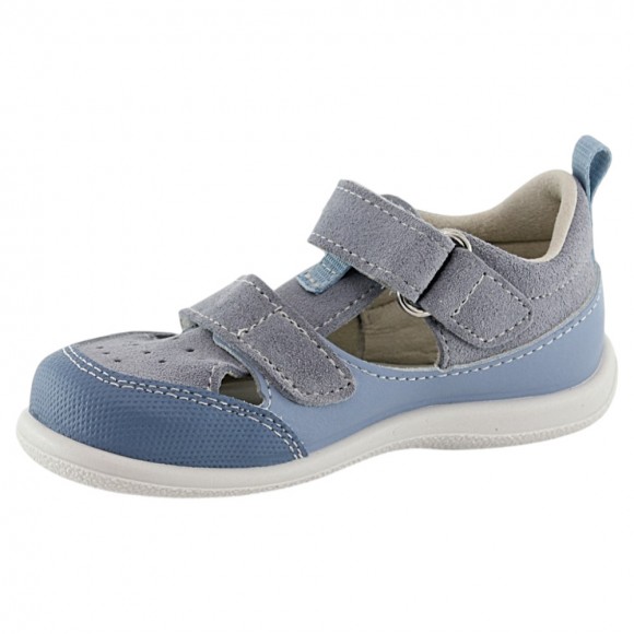 Sandalias respetuosas Zapyflex Doble Velcro Celeste