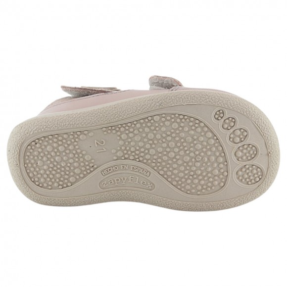 Sandalias respetuosas Zapyflex Doble Velcro Rosa