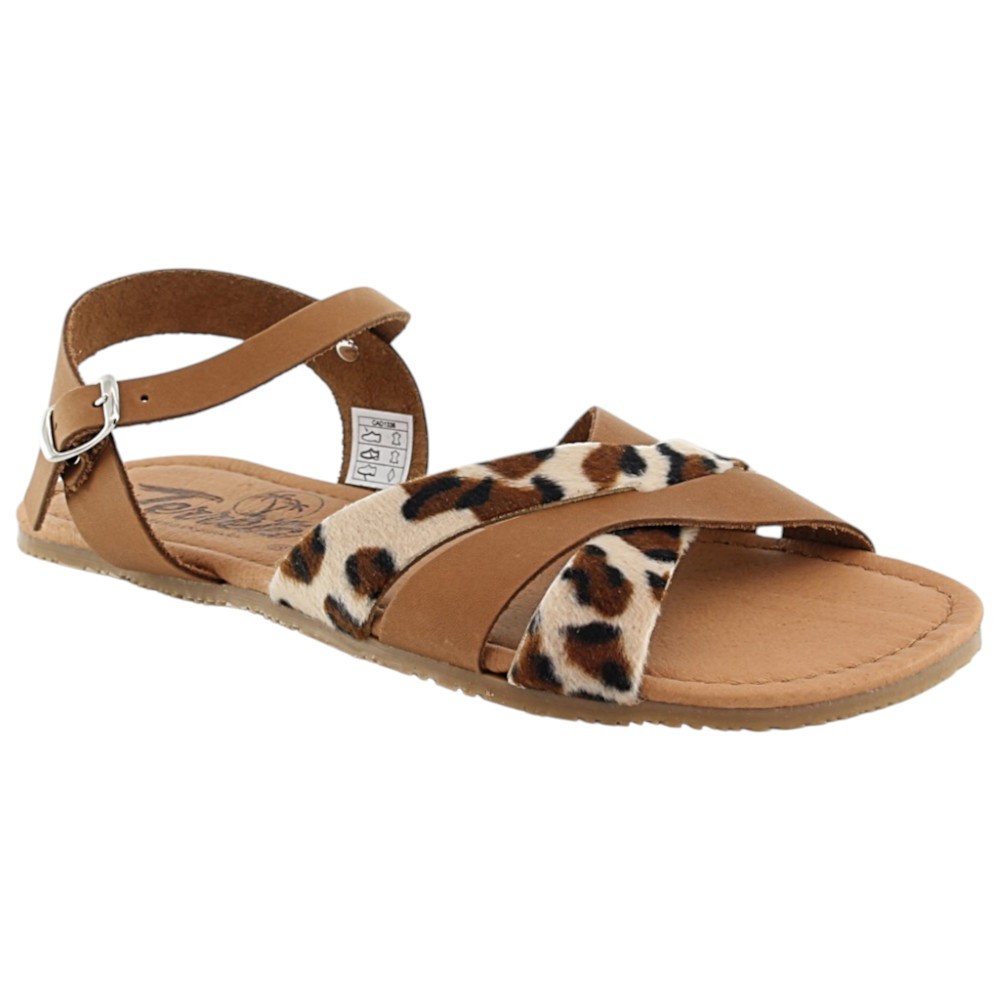 Sandalias barefoot Terreta Jubalcoi Cuero-Leopardo