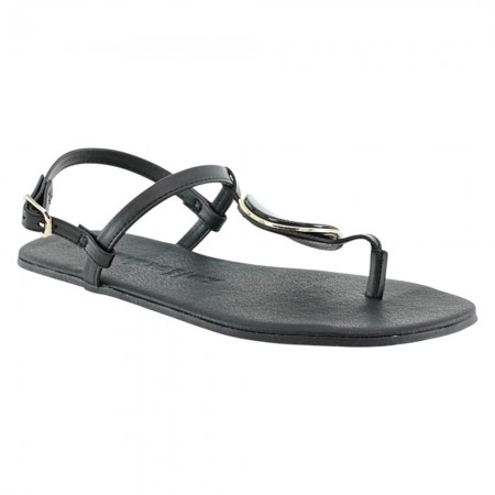 Sandalias barefoot 1566 Negro detalle