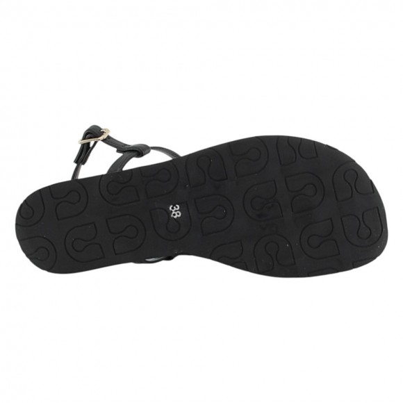 Sandalias barefoot 1566 Negro detalle