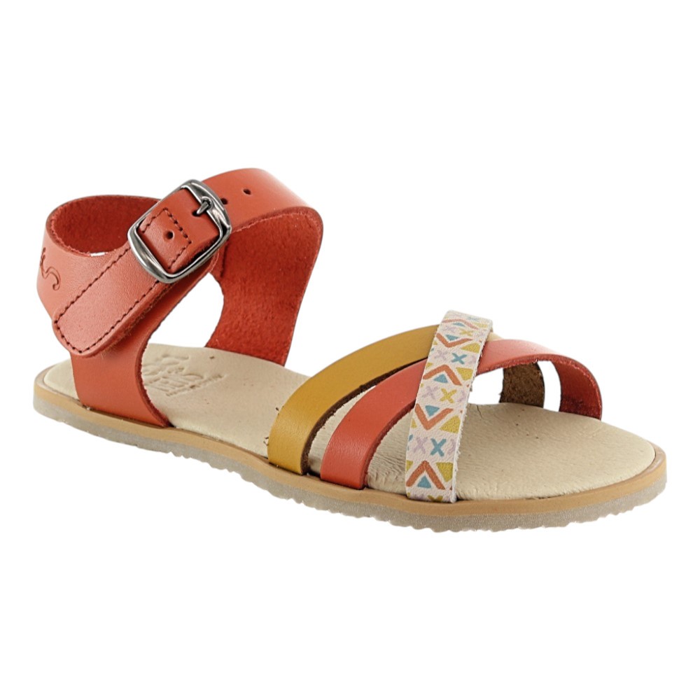 Sandalias Barefoot Flexi Nens 5126-PR suela Prime Multi Naranja