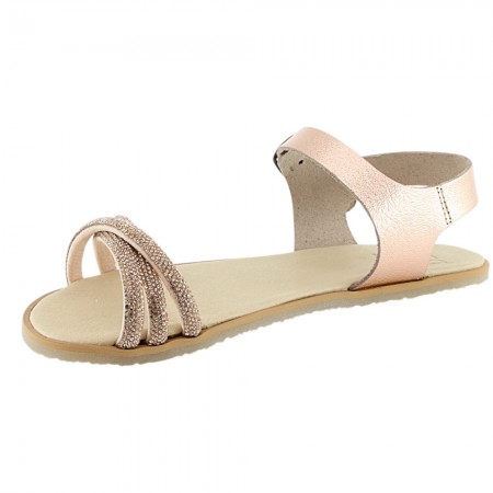 Sandalias Barefoot Flexi Nens 5125-PR suela Prime rillantes Nude