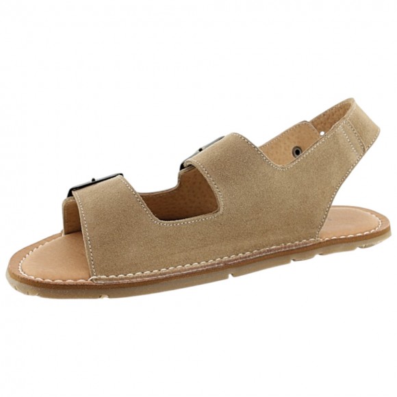 Sandalias barefoot Boston Lamine Serraje Marrón
