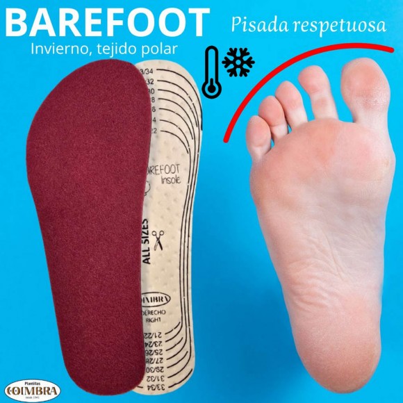 Plantillas Barefoot adulto recortables Coimbra Invierno Polar
