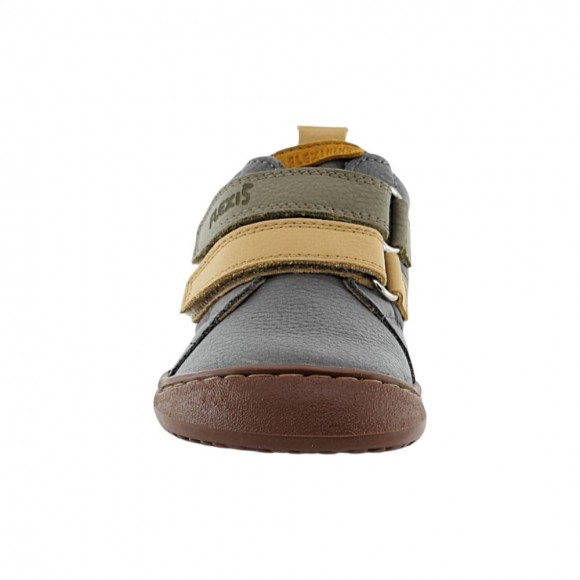 Botines barefoot Flexi Nens 9010-R Gris-Verede-Amarillo
