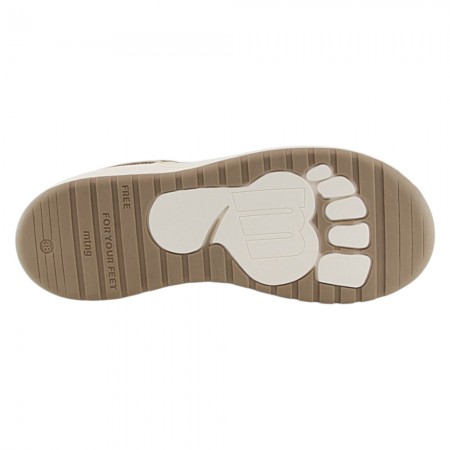 Zapatillas Mustang Free Apolo Beige-Plata
