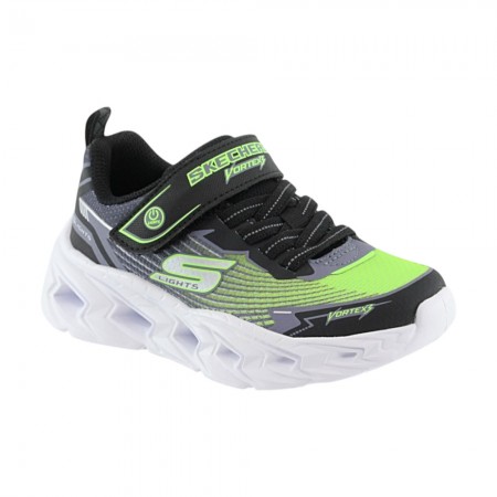 Zapatillas con luces Skechers Vortex 3.0 Negro-Lima