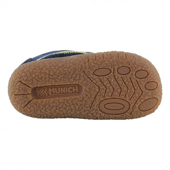 Zapatillas barefoot Munich Baby Koda Azul-Amarillo