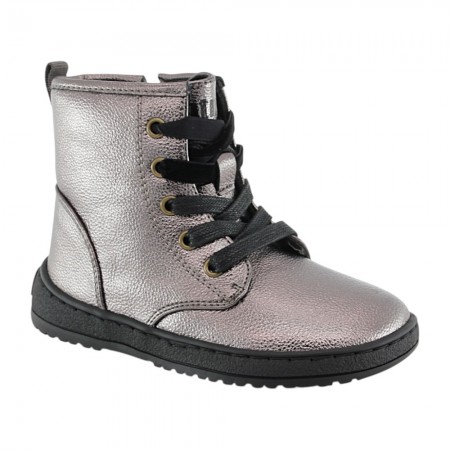 Botines barefoot Mustang Alaska Cordones Plata