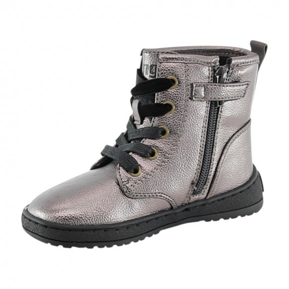 Botines barefoot Mustang Alaska Cordones Plata