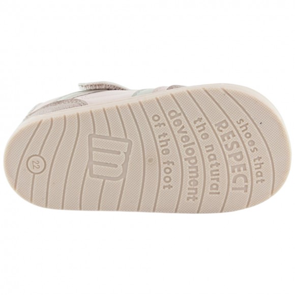 Zapatillas barefoot Mustang Free Respect Nude-Aguamarina