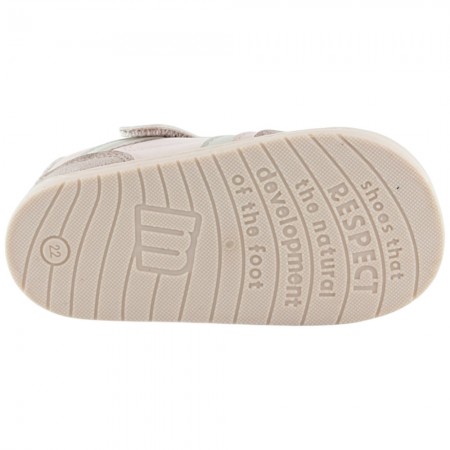 Zapatillas barefoot Mustang Free Respect Nude-Aguamarina