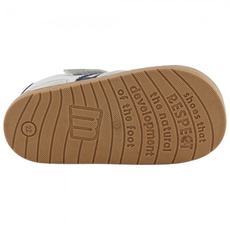 Zapatillas barefoot Mustang Free Respect Blanco-Marino